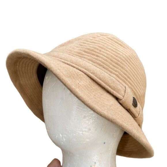 Vintage Other - Country Gentleman Traveler Bucket Hat Fedora Camel Hairsize  XL Tan Vintage